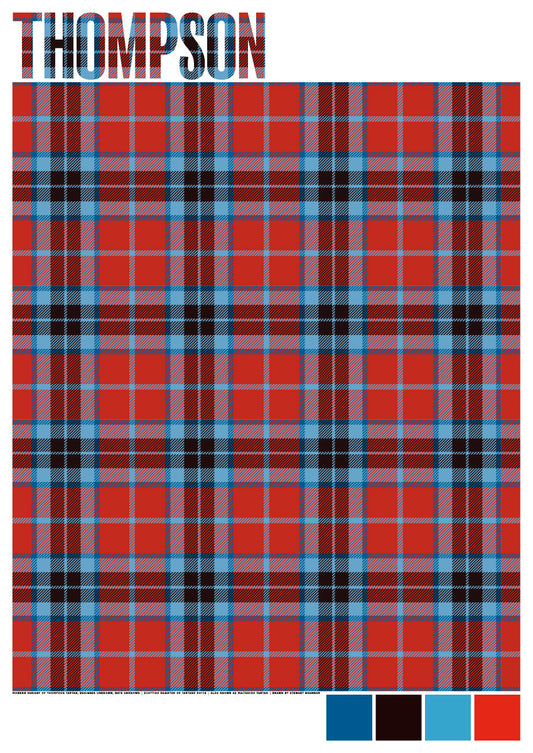 Thompson Modern tartan – giclée print