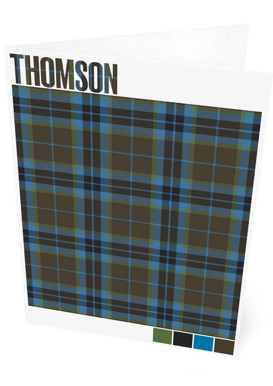 Thomson Muted tartan – set of two cards