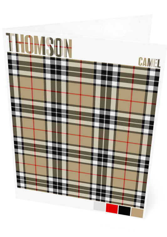 Thomson Camel Modern tartan – set of two cards