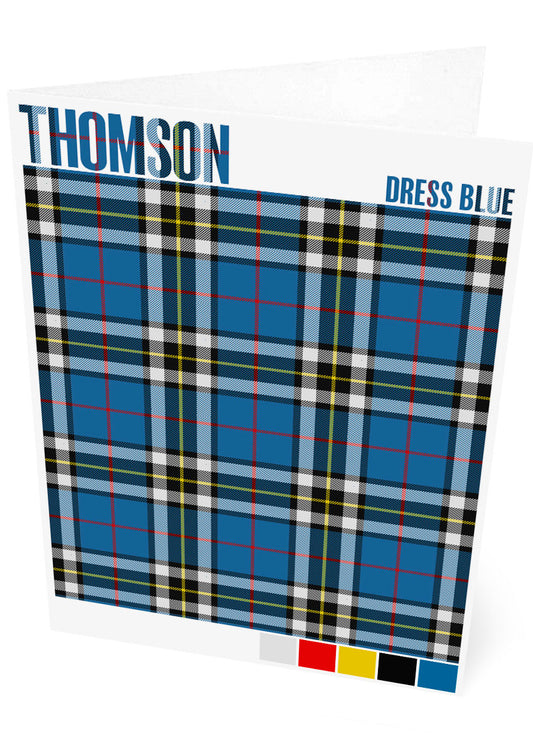 Thomson Dress Blue Modern tartan – set of two cards