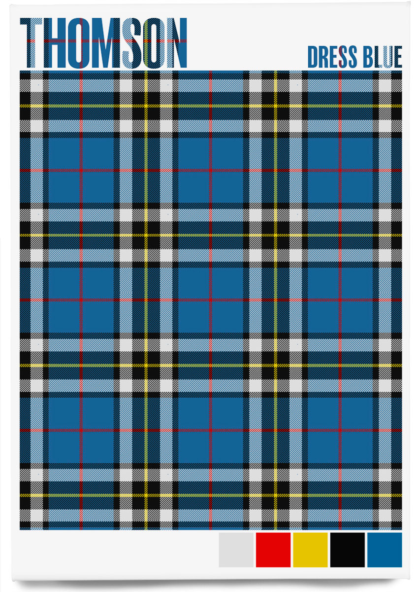 Thomson Dress Blue Modern tartan – magnet