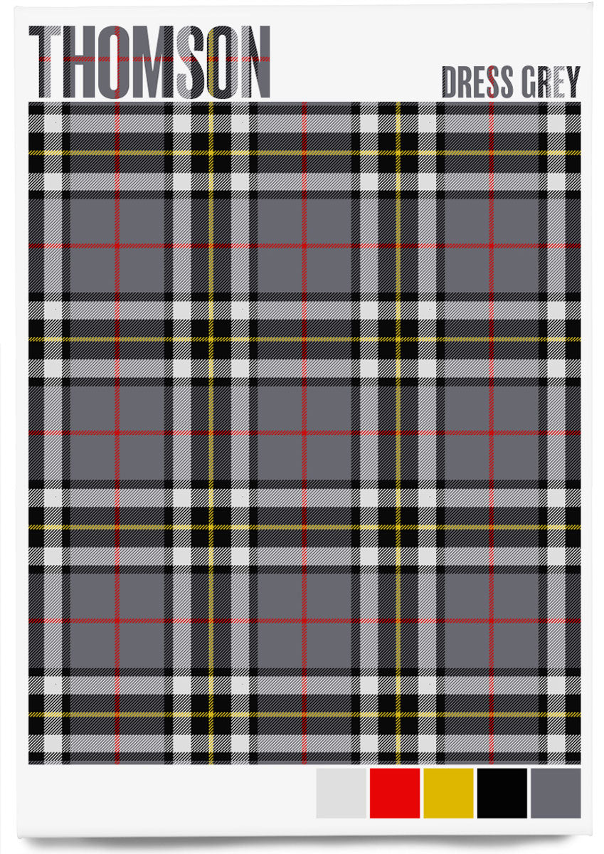 Thomson Dress Grey Modern tartan – magnet