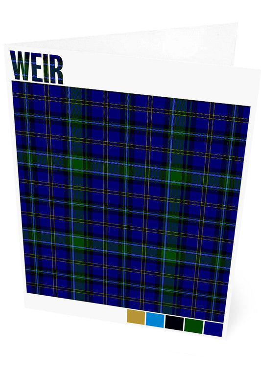 Weir Modern tartan – set of two cards