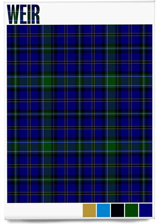 Weir Modern tartan – magnet