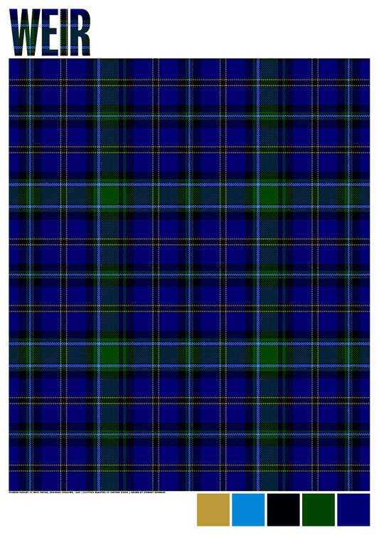 Weir Modern tartan – poster