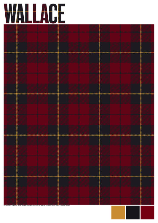 Wallace Muted tartan – giclée print