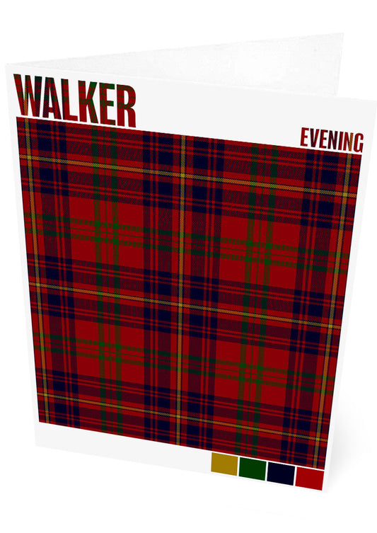 Walker Evening Modern tartan – set of two cards