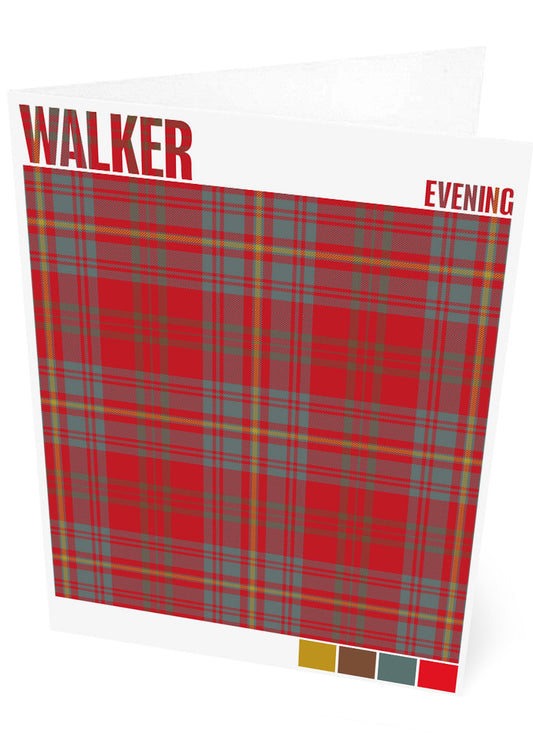 Walker Evening Weathered tartan – set of two cards