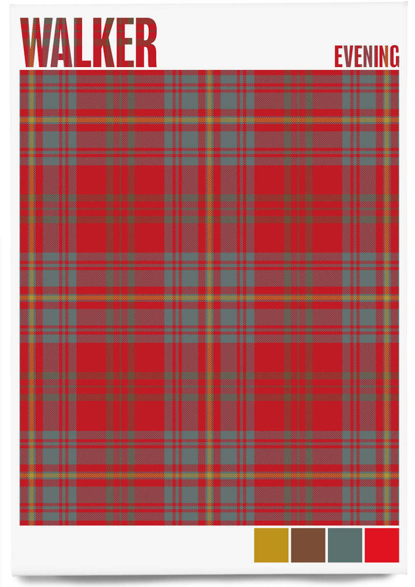 Walker Evening Weathered tartan – magnet