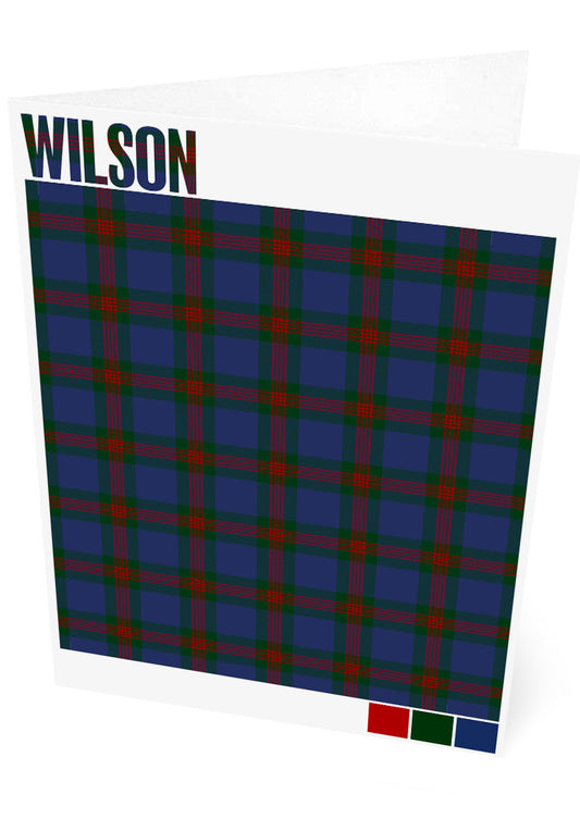 Wilson Modern tartan – set of two cards