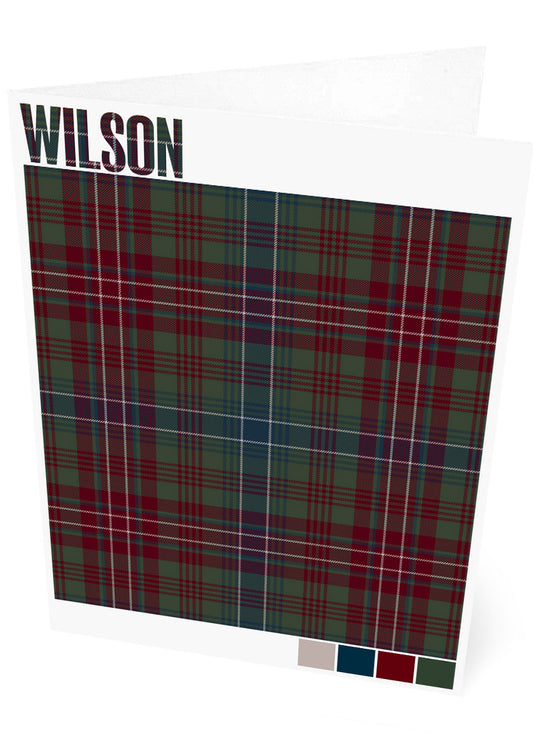 Wilson Muted tartan – set of two cards