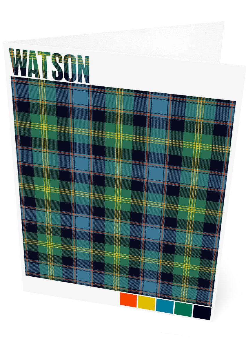 Watson Ancient tartan – set of two cards