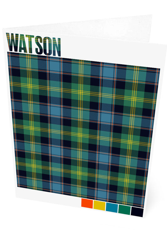 Watson Ancient tartan – set of two cards