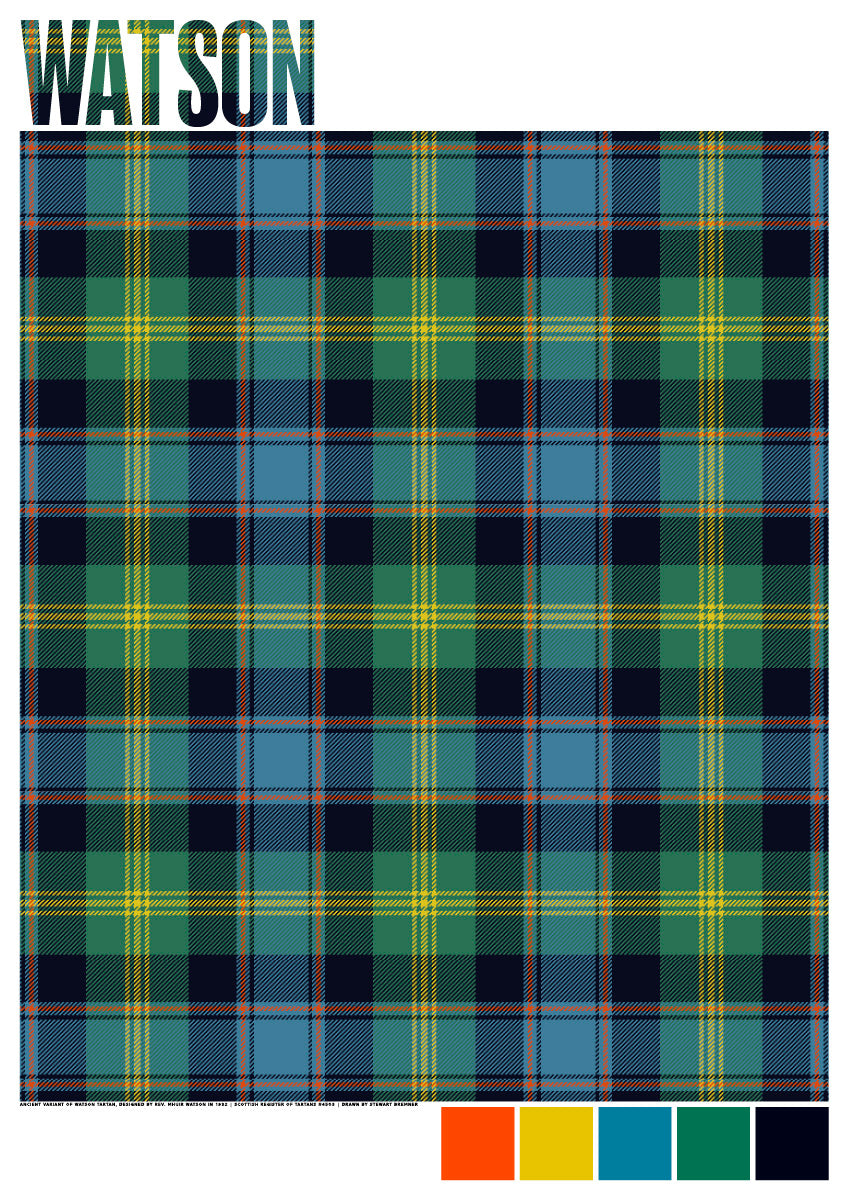 Watson Ancient tartan – giclée print