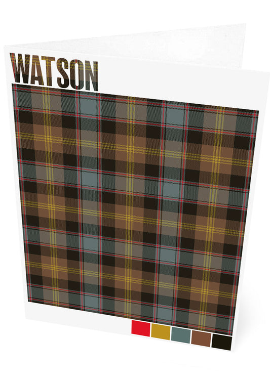 Watson Weathered tartan – set of two cards