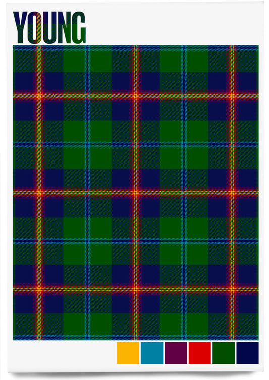 Young Modern tartan – magnet