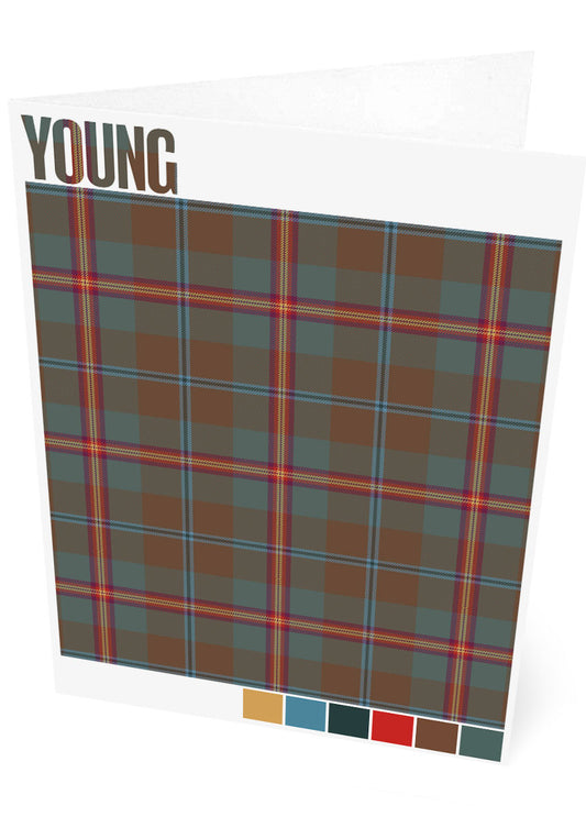 Young Weathered tartan – set of two cards