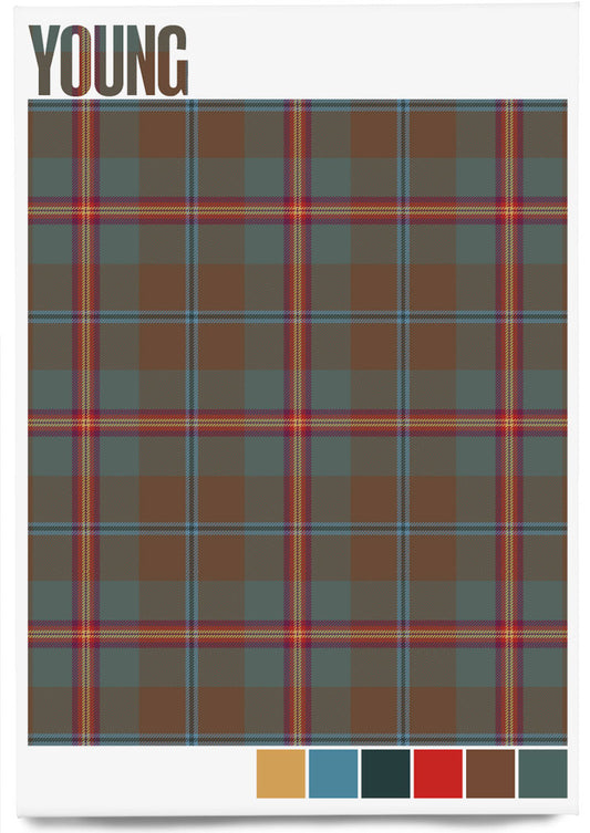 Young Weathered tartan – magnet