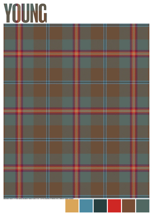 Young Weathered tartan – giclée print