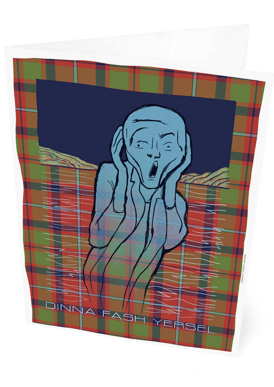Dinna fash yersel (oan tartan) – set of two cards