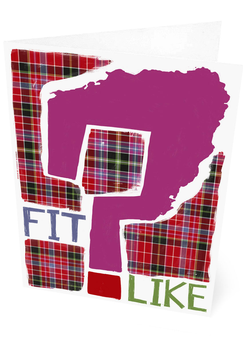 Fit like? (oan tartan) – set of two cards