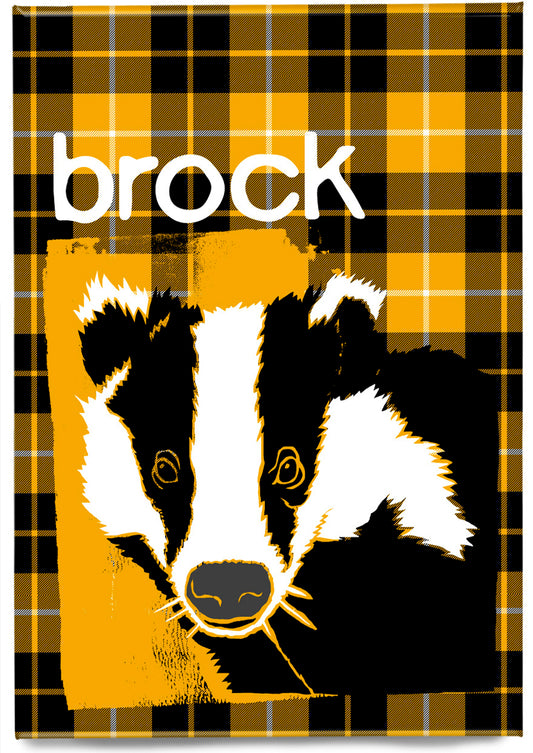 Brock oan tartan (yellae) – magnet