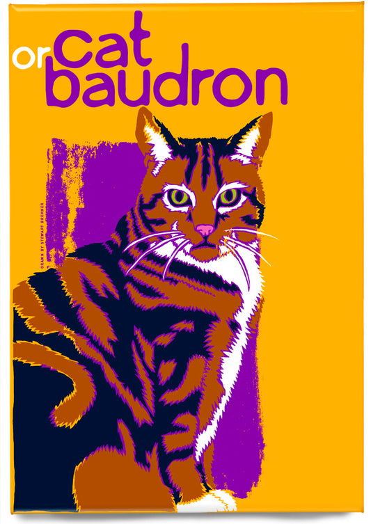 Cat or baudron (yellow) – magnet