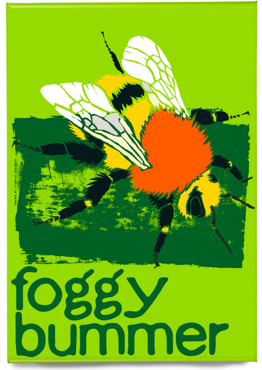 Foggy bummer (green) – magnet