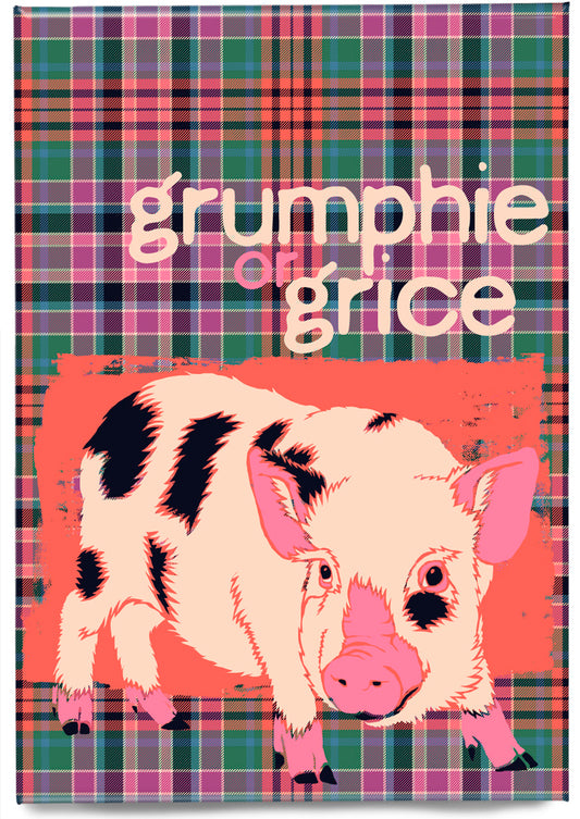 Grumphie or grice oan tartan – magnet