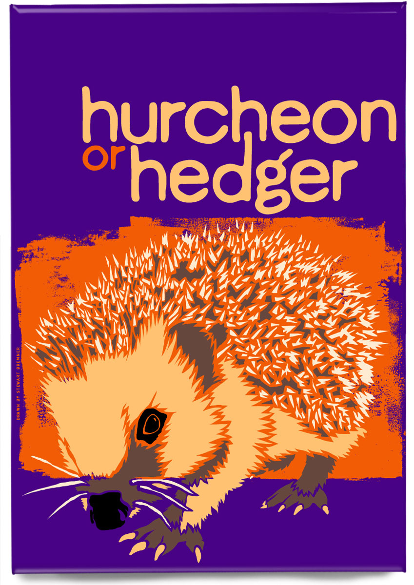 Hurcheon or hedger (purple) – magnet