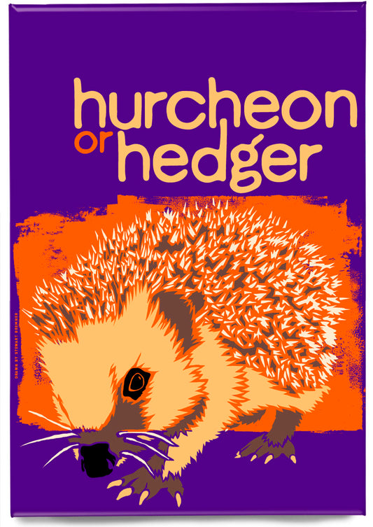 Hurcheon or hedger (purple) – magnet