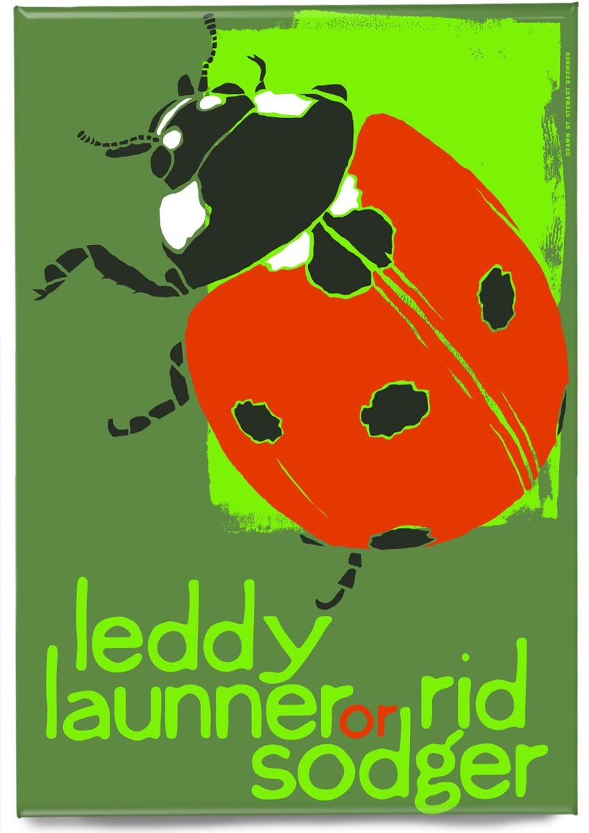 Leddy launner or rid sodger (green) – magnet