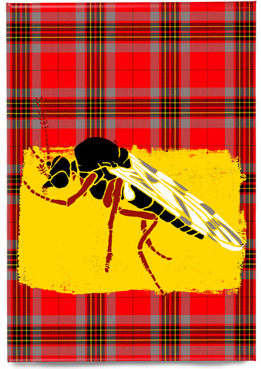 Midgie oan tartan (red) – magnet