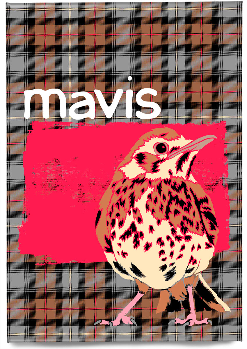 Mavis oan tartan – magnet