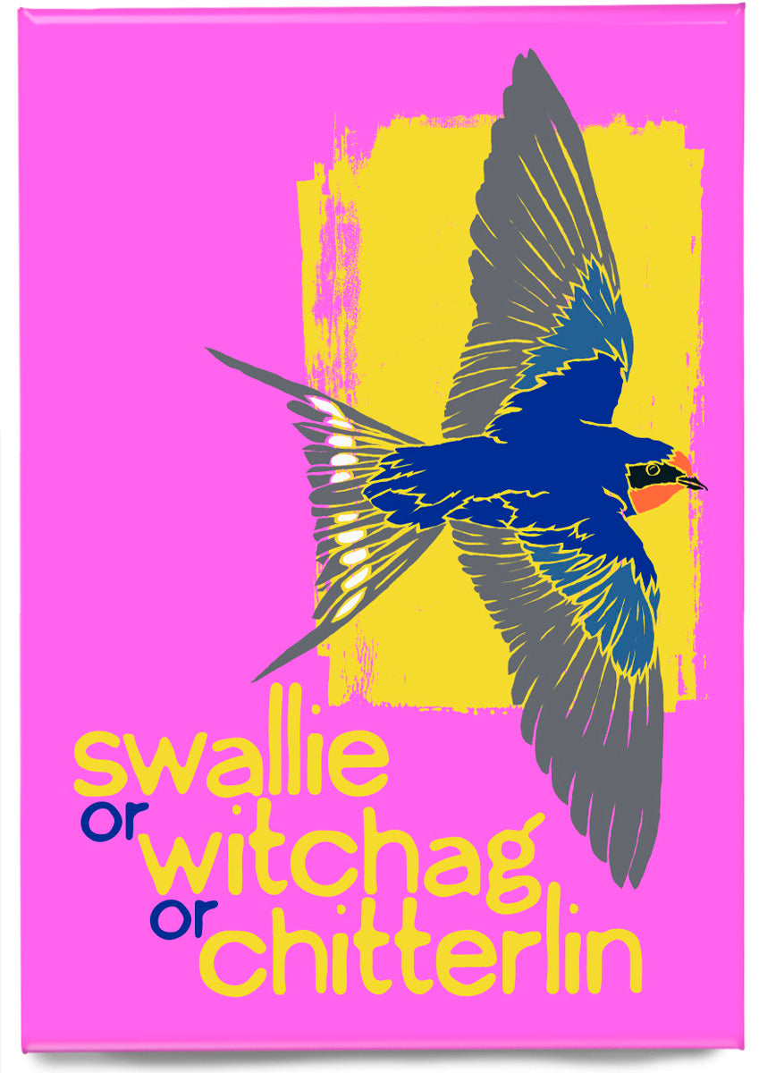 Swallie or witchag or chitterlin (pink) – magnet