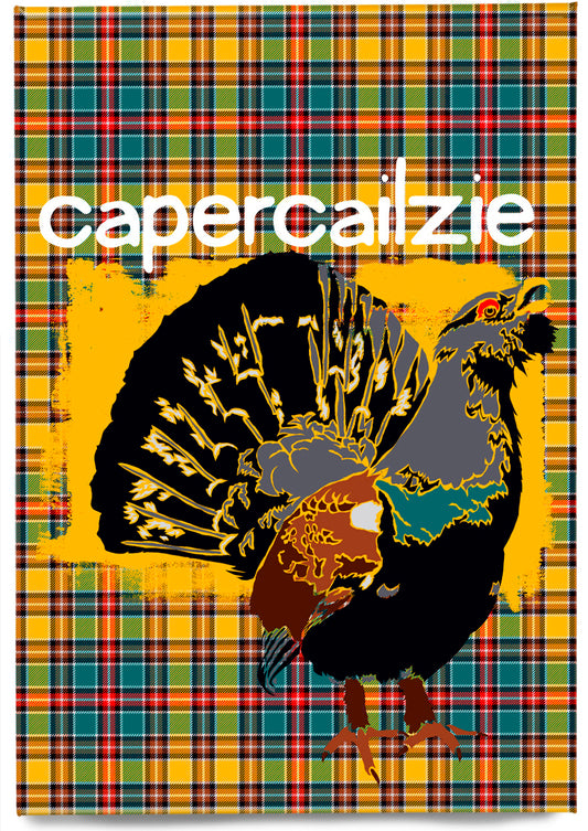 Capercailzie oan tartan – magnet