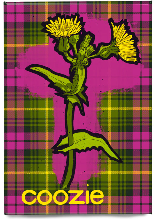 Coozie oan tartan – magnet