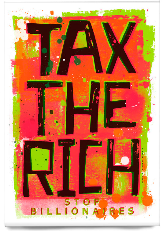 Tax the rich (red) – magnet