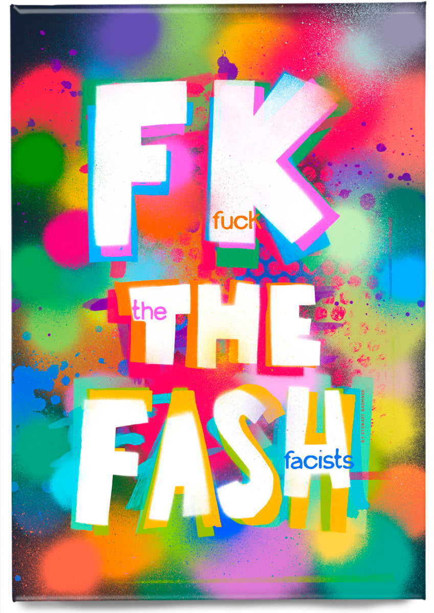 FK the fash (rainbow) – magnet
