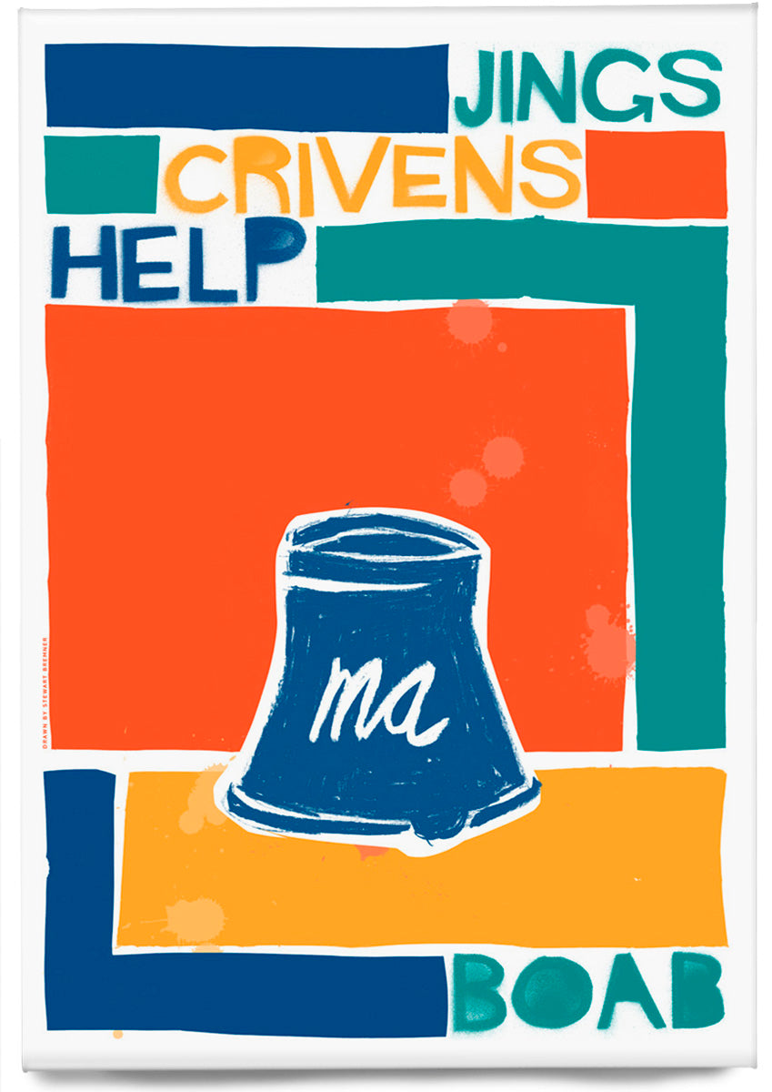 Jings, crivens, help ma Boab! (red) – magnet