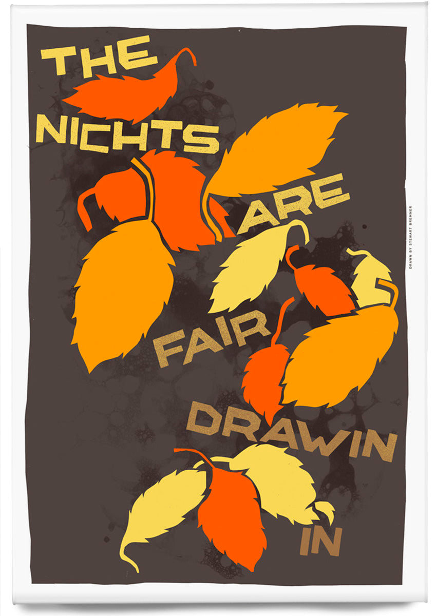 The nichts are fair drawin in (ornage) – magnet
