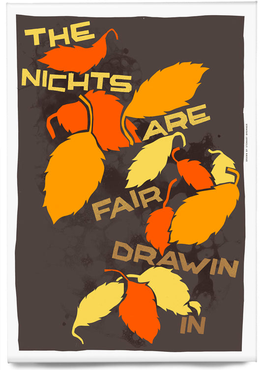 The nichts are fair drawin in (orange) – magnet