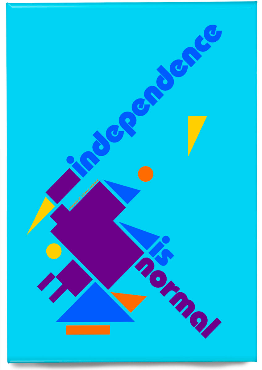 Independence is normal (blue) – magnet