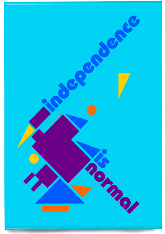 Independence is normal (blue) – magnet