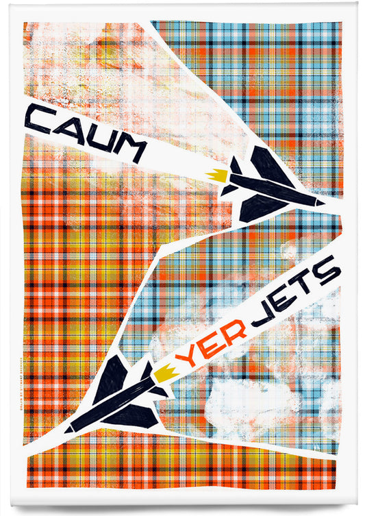 Caum yer jets (oan tartan) – magnet