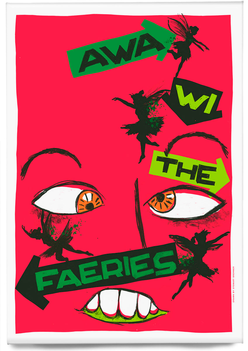 Awa wi the faeries (red) – magnet