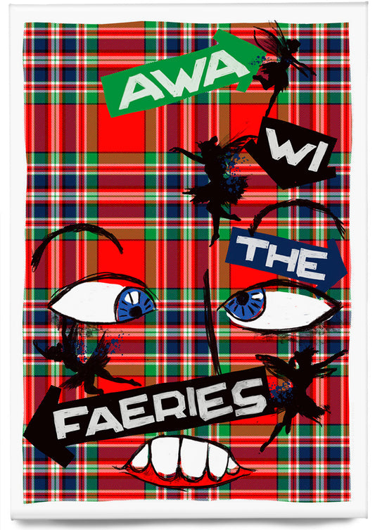 Awa wi the faeries (oan tartan) – magnet