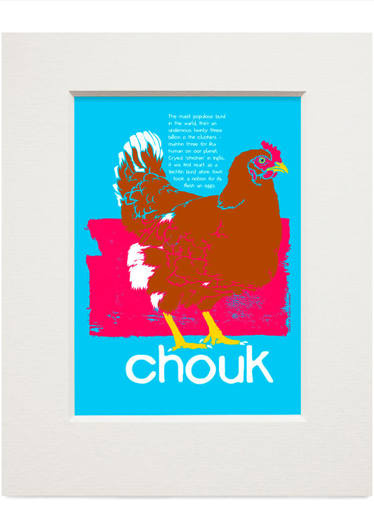 Chouk – small mounted print