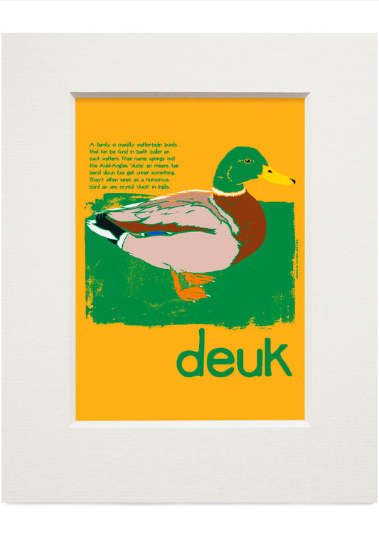 Deuk – small mounted print