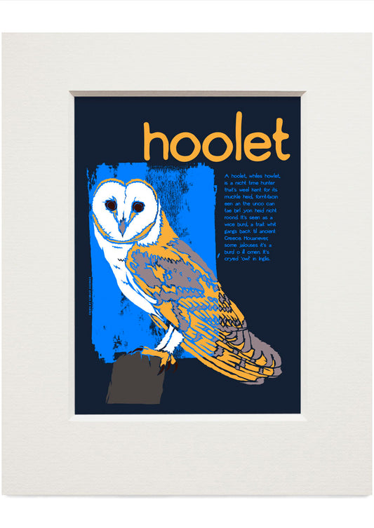 Hoolet – small mounted print